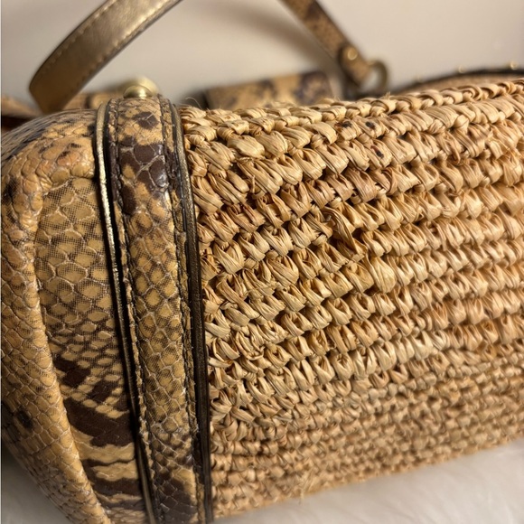 Coach Raffia Leather Trim Totes, Shoulder Bag - Picture 10 of 10